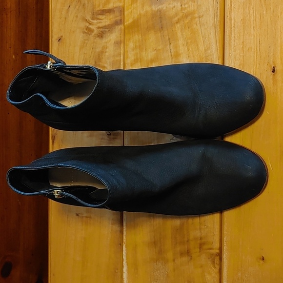 Women's Cole Haan Black Leather Ankle Boots 9B - Picture 1 of 13